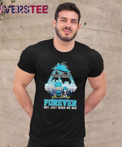 Snoopy and Charlie Brown Cronulla Sharks Forever Not Just When We Win Shirt