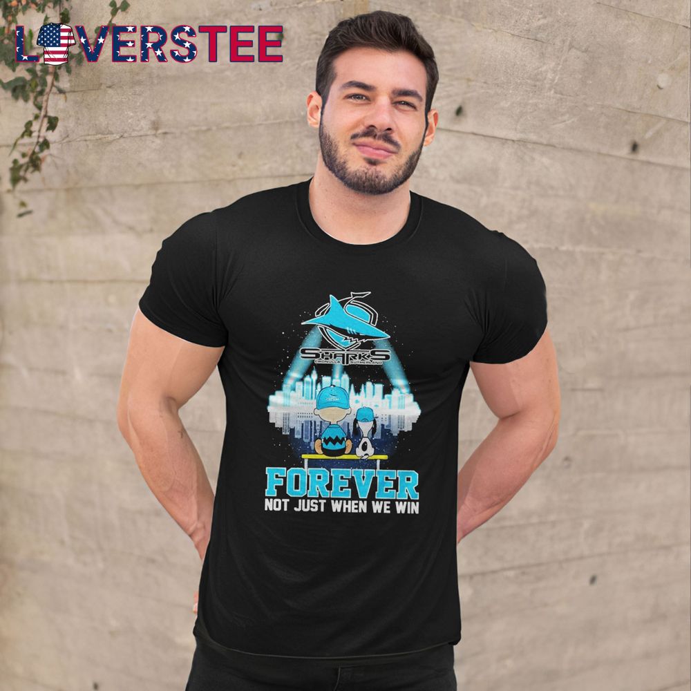 Snoopy and Charlie Brown Cronulla Sharks Forever Not Just When We Win Shirt Snoopy and Charlie Brown Cronulla Sharks Forever Not Just When We Win Shirt