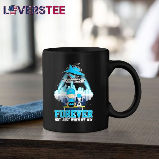Snoopy and Charlie Brown Cronulla Sharks Forever Not Just When We Win Shirt