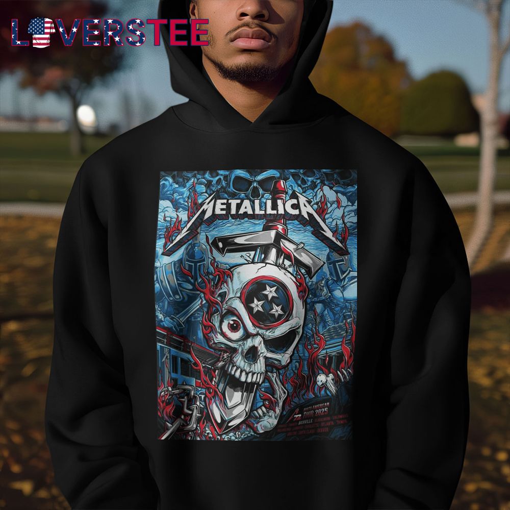 Tennessee Titans With Metallica In Nashville M72 World Tour Shirt Tennessee Titans With Metallica In Nashville M72 World Tour Shirt