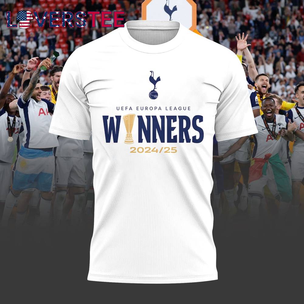 Tottenham UEFA Europa League 2025 Winners Tee Tottenham UEFA Europa League 2025 Winners Tee
