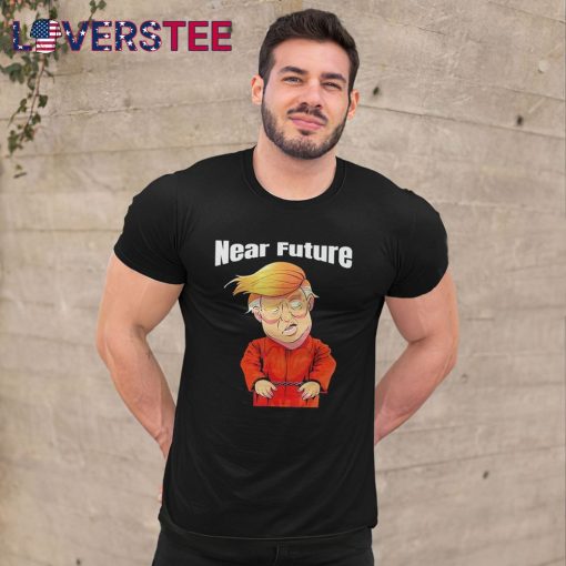Trump Near Future Lock Him Up Orange Prison Jumpsuit Shirt