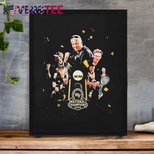 Wake Forest NCAA Men’s Tennis National Champions 2025 Trophy Shirt