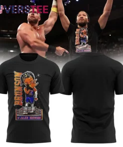 New York Knicks Jalen Brunson 2025 x WWE T-Shirt