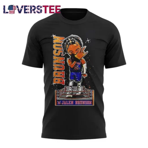 New York Knicks Jalen Brunson 2025 x WWE T-Shirt