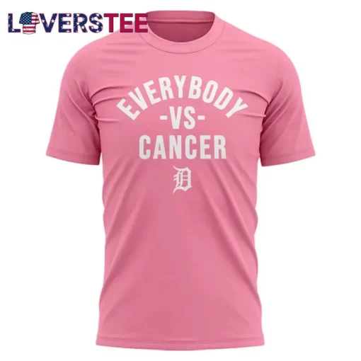 Detroit Tigers Special Edition Strike Out Cancer Pink T-Shirt