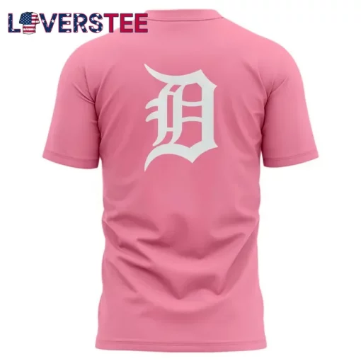 Detroit Tigers Special Edition Strike Out Cancer Pink T-Shirt