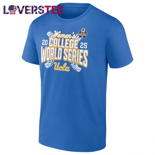 UCLA Bruins 2025 NCAA Softball Women’s College World Series Cut Off T-Shirt – Blue
