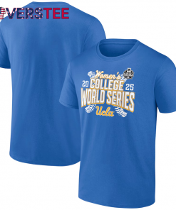 UCLA Bruins 2025 NCAA Softball Women’s College World Series Cut Off T-Shirt – Blue
