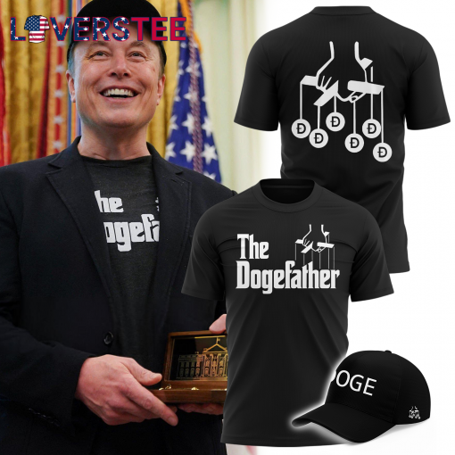 Special New Elon Musk The Dogefather 2025 Black T-shirt