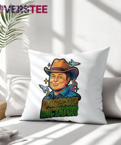 Elon Musk Dogecoin Dictator Meme Home Decor Pillow