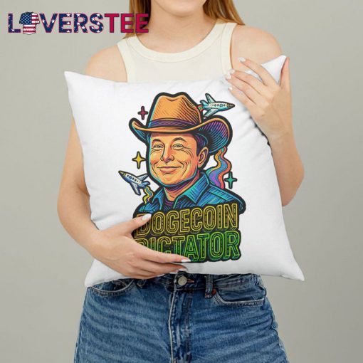 Elon Musk Dogecoin Dictator Meme Home Decor Pillow
