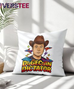 Elon Musk Dogecoin Dictator Space Cowboy Meme Pillow