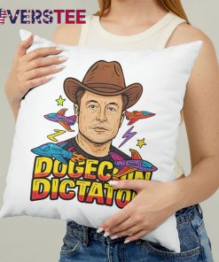 Elon Musk Dogecoin Dictator Space Cowboy Meme Pillow