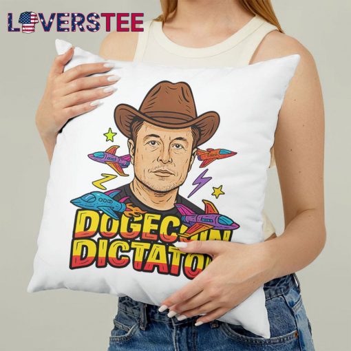 Elon Musk Dogecoin Dictator Space Cowboy Meme Pillow