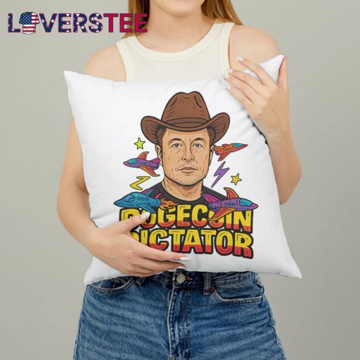 Elon Musk Dogecoin Dictator Space Cowboy Meme Pillow