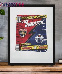 Florida Panthers vs Edmonton Oilers 2025 Stanley Cup Final Rematch Comic Shirt
