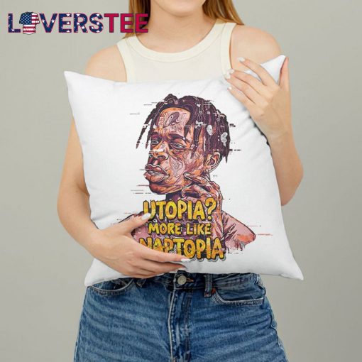 Sleepy Travis Scott Utopia Naptime Vibe Pillow