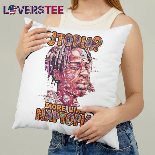 Sleepy Travis Scott Vibe Meme Pillow