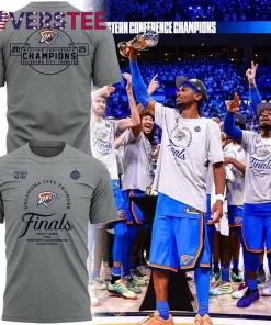 Oklahoma City Thunder Western Conference Finals Champions Special Grey Tee