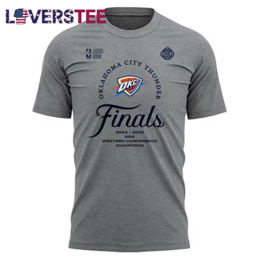 Oklahoma City Thunder Western Conference Finals Champions Special Grey Tee