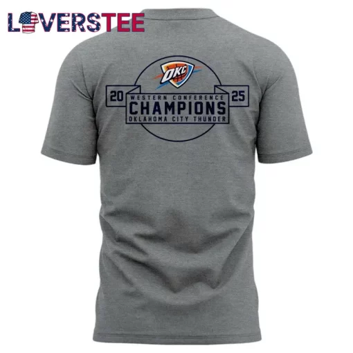 Oklahoma City Thunder Western Conference Finals Champions Special Grey Tee