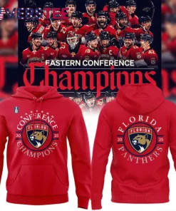 Florida Panthers x Eastern Conference Champs 2025 Red Hoodie