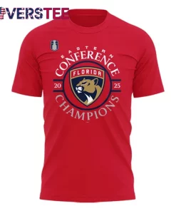 Florida Panthers x Eastern Conference Champs 2025 Red T-shirt