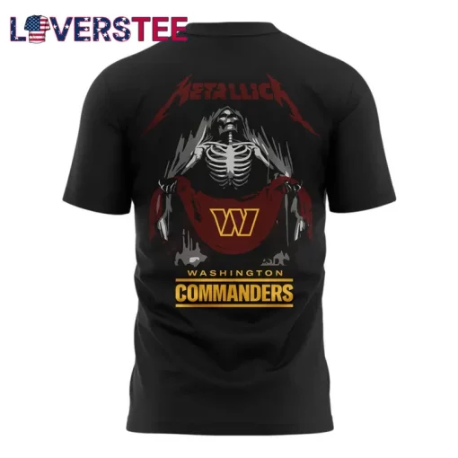 Washington Commanders x Metallica M72 World Tour in Northwest Stadium T-shirt