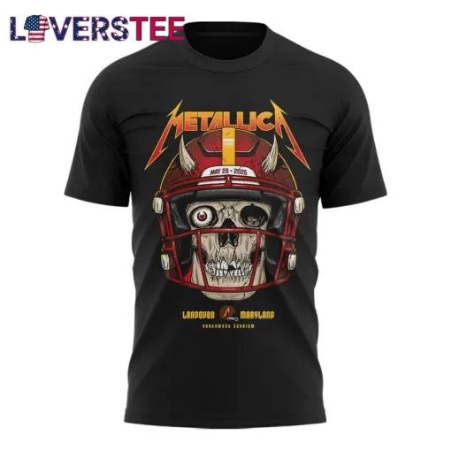 Washington Commanders x Metallica M72 World Tour in Northwest Stadium T-shirt